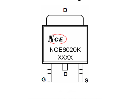 新洁能NCE6020K引脚图/引脚功能