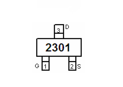 新洁能NCE2301引脚图/引脚功能