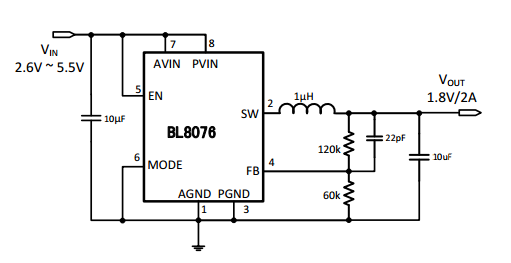 BL8076典型应用电路图