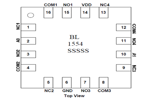 上海贝岭BL1554引脚图/引脚功能