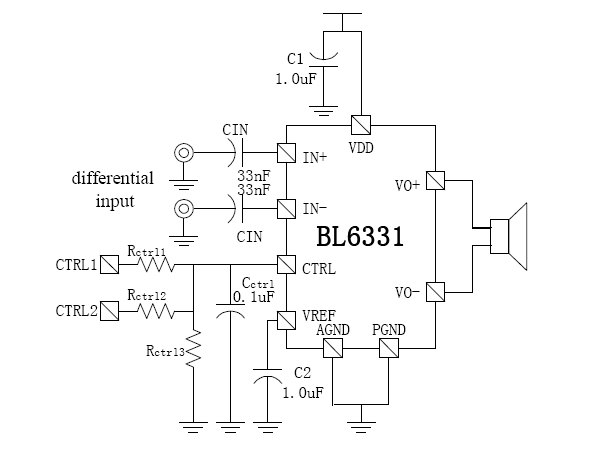 上海贝岭BL6331典型应用电路图