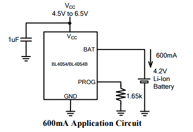 BL4054典型应用电路图
