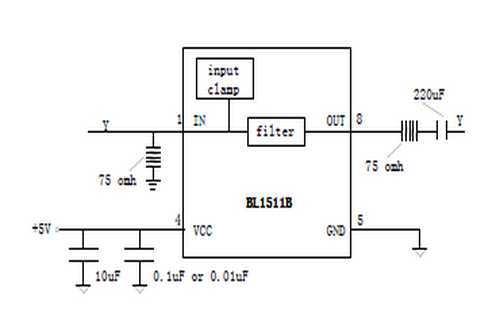 上海贝岭BL1511B典型应用电路图