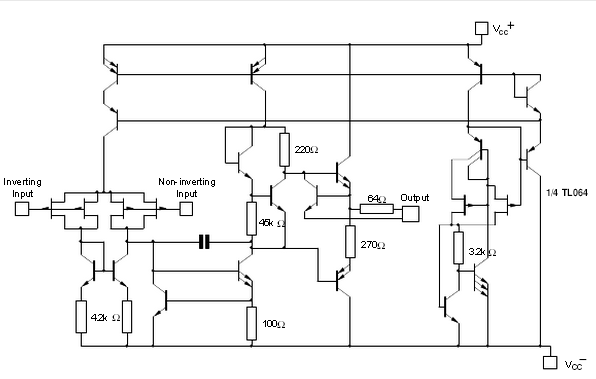意法半导体TL064典型应用电路图