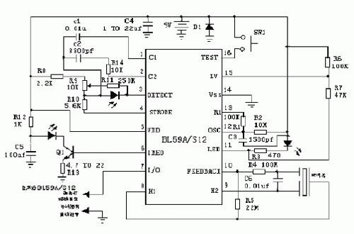 上海贝岭BL5912典型应用电路图