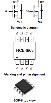 NCE4963引脚图/引脚功能