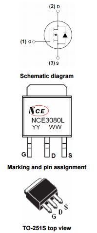 NCE3080L引脚图/引脚功能