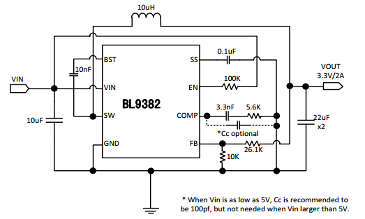 BL9382典型应用电路图