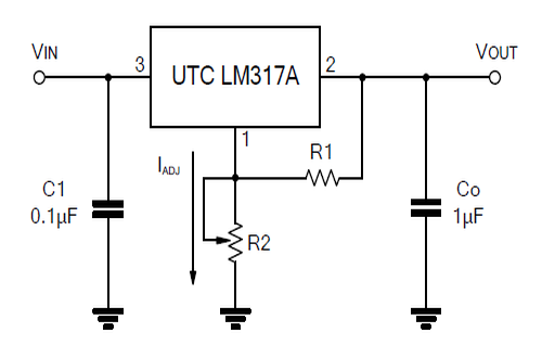 台湾友顺LM317A典型应用电路图