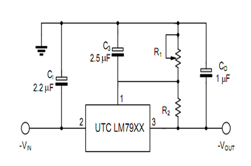 台湾友顺LM79XX典型应用电路图