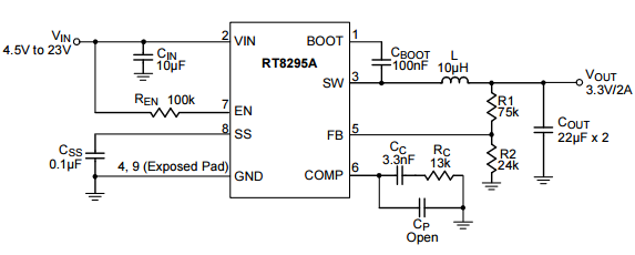 RT8295典型应用电路图