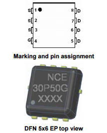 NCE30P50G引脚图引脚功能