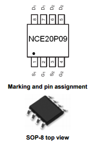 NCE20P09S引脚图引脚功能