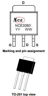 NCE3080I引脚图引脚功能