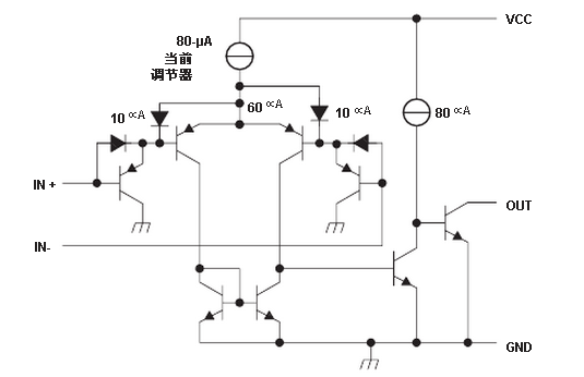 德州仪器LM339典型电路原理图