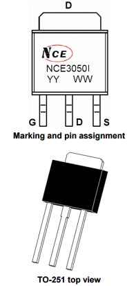 NCE3050I引脚图引脚功能