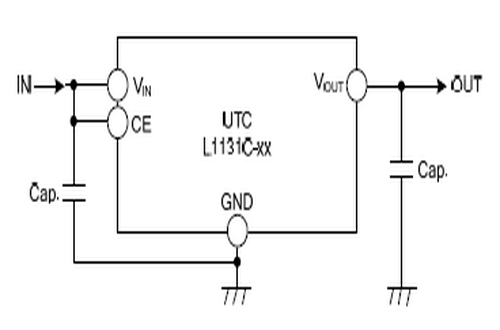 UTC台湾友顺L1131C典型应用电路图