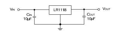 UTC台湾友顺LR1118典型应用电路图