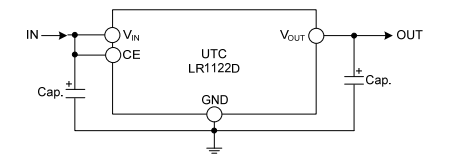  UTC台湾友顺LR1122D典型应用电路图
