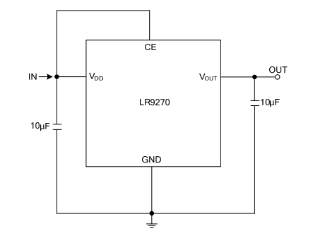  UTC台湾友顺LR9270典型应用电路图