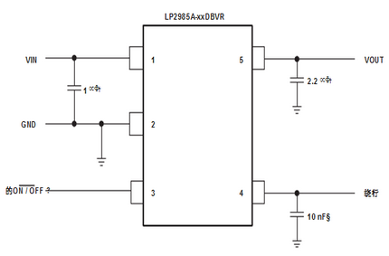 德州仪器LP2985应用电路图
