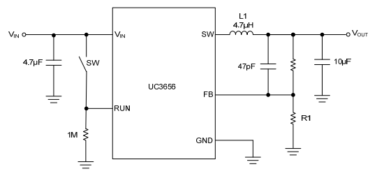 UTC台湾友顺UC3656典型应用电路图