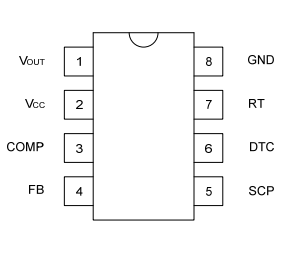 UTC台湾友顺TL5001引脚图/引脚功能