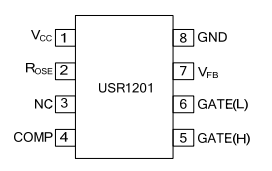 UTC台湾友顺UCS1201引脚图/引脚功能