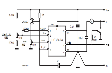 意法半导体UC3843A应用电路图