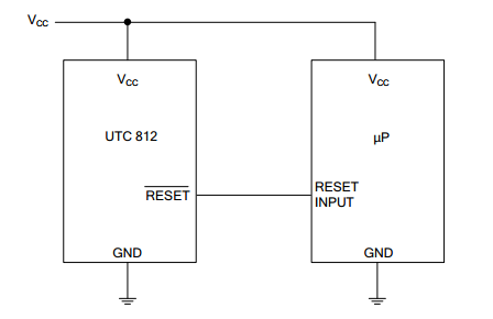 UTC台湾友顺UTC812典型应用电路图