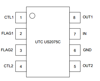 UTC台湾友顺US2075C引脚图/引脚功能