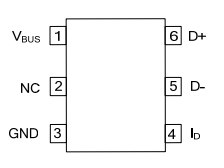 UTC台湾友顺USB4S012引脚图/引脚功能