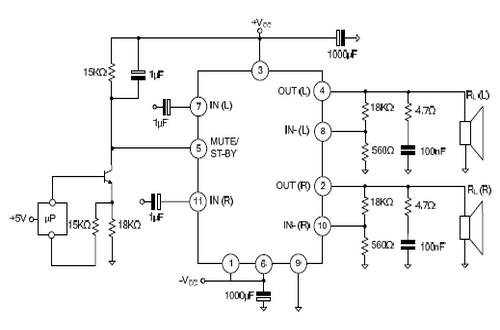 UTC TDA7269应用电路图