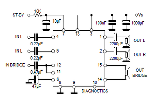 UTC TDA7377应用电路图