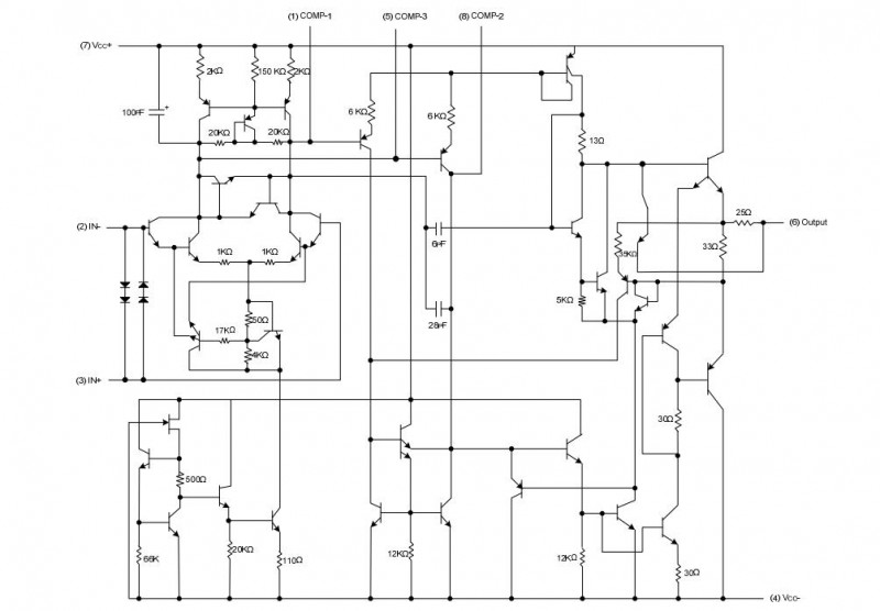 UTC台湾友顺 LM318典型应用电路图