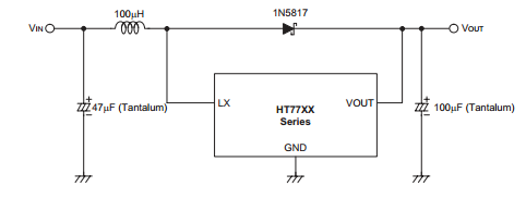盛群HT7718典型应用电路图