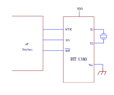 盛群HT1380典型应用电路图