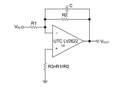 UTC台湾友顺 LV2622典型应用电路图