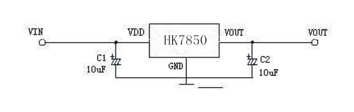 航顺HK7850典型应用电路图