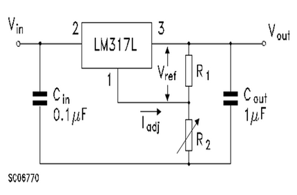意法半导体LM317L应用电路图