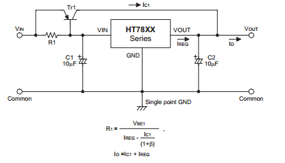 盛群HT7825典型应用电路图