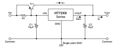 盛群HT7225典型应用电路图