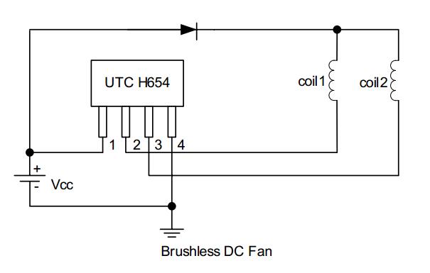 UTC 台湾友顺 H654典型应用电路图