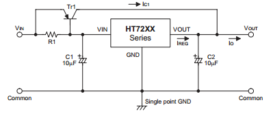 盛群HT7218典型应用电路图