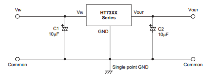 盛群HT7330典型应用电路图