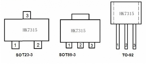 航顺HK7315引脚图/引脚功能