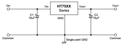 盛群HT7550典型应用电路图