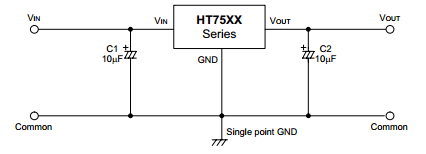 盛群HT7544典型应用电路图