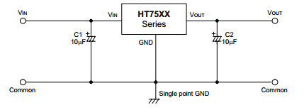盛群HT7533典型应用电路图