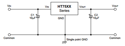 盛群HT7530典型应用电路图